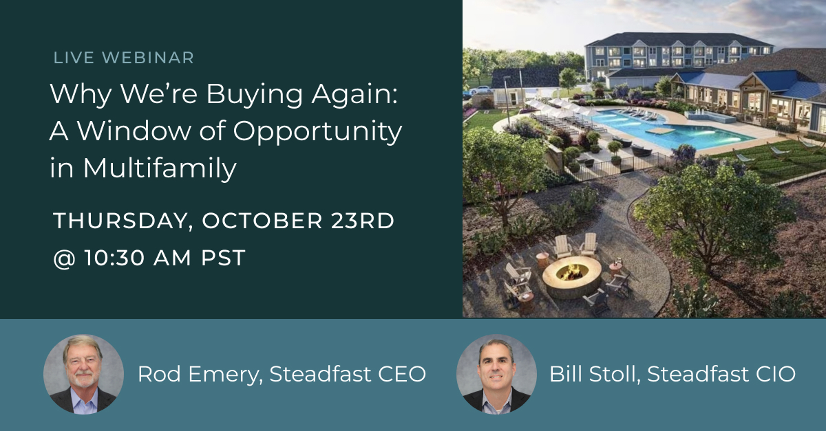 Why We’re Buying Again: A Window of Opportunity in Multifamily
